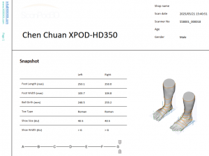 3D foot scanner